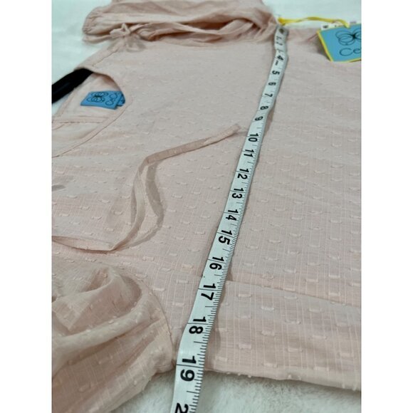 CeCe Clip Dot Ruffle Hem Dress Pink 100% cotton Summer Dress NWT MSRP $129 - Picture 7 of 12